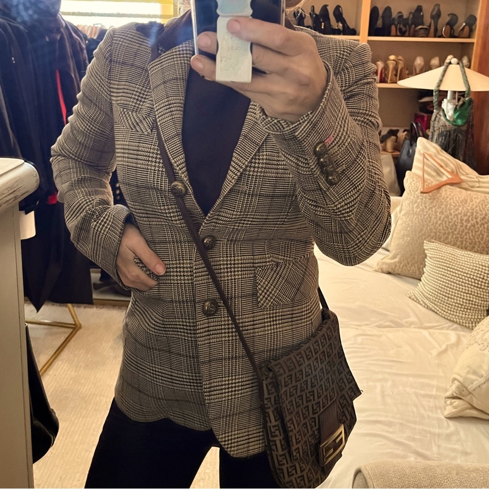 💕PINK TARTAN hunt coat